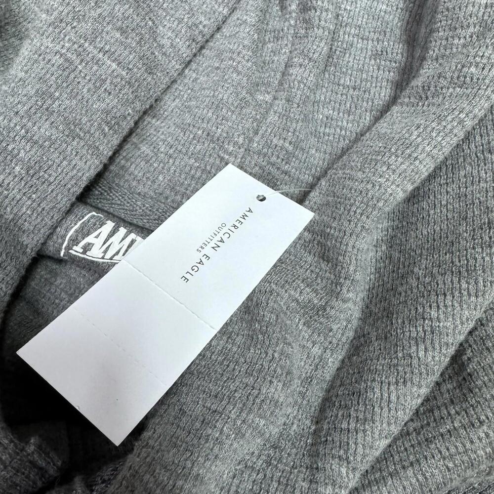 American Eagle Outfitters Hoodie Gray Lightweight Long Sleeve Men’s Medium NWT - Picture 11 of 12